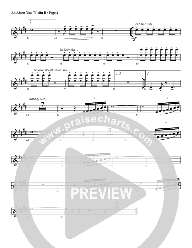 All About You Violin 2 (G3 Worship)