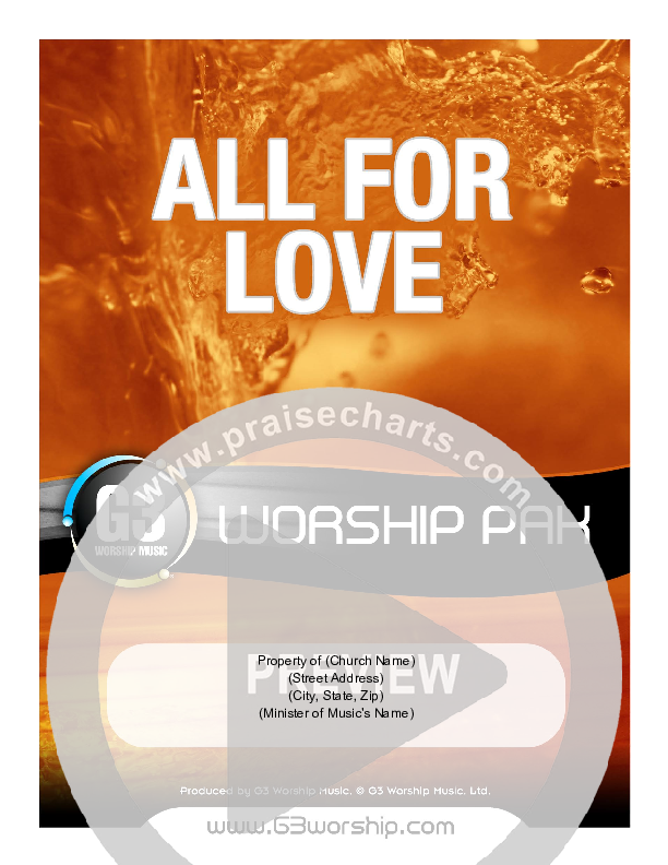 All For Love Orchestration (G3 Worship)