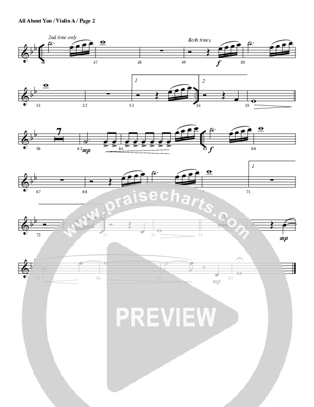 All For Love Violin 1 (G3 Worship)