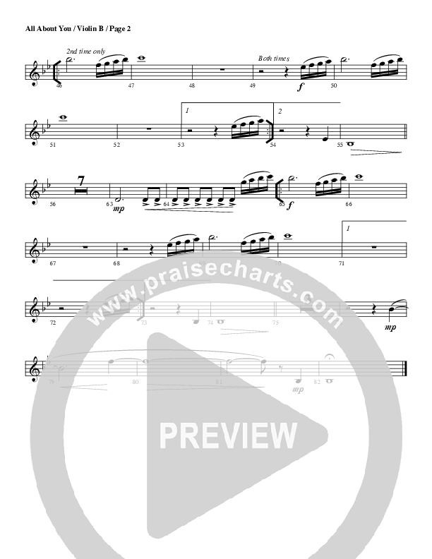 All For Love Violin 2 (G3 Worship)