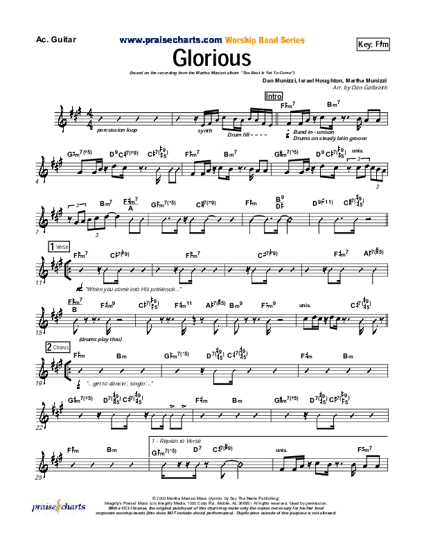 Glorious Acoustic Guitar (Martha Munizzi)