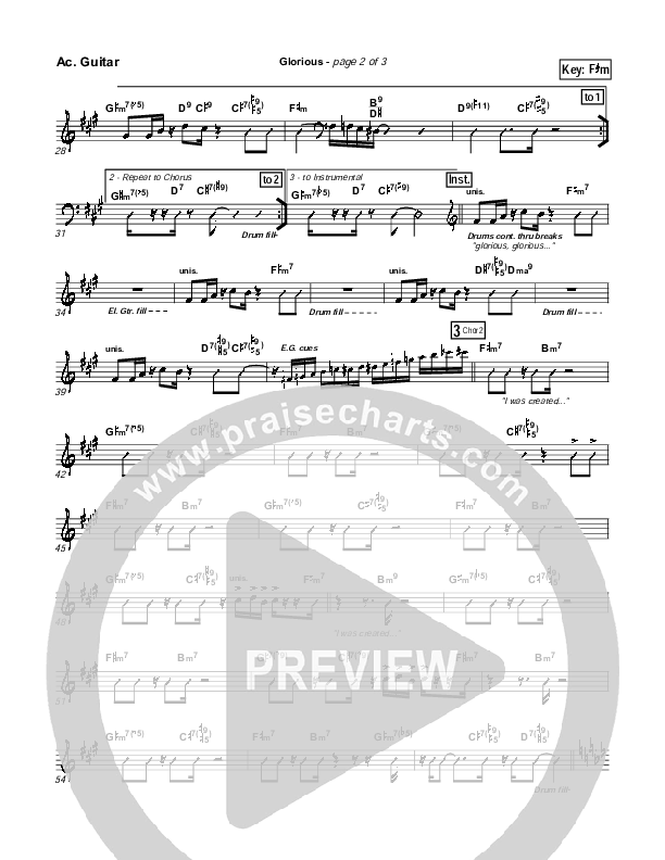 Glorious Acoustic Guitar (Martha Munizzi)