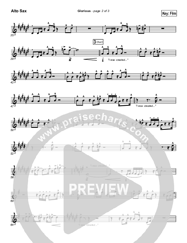 Glorious Alto Sax (Martha Munizzi)