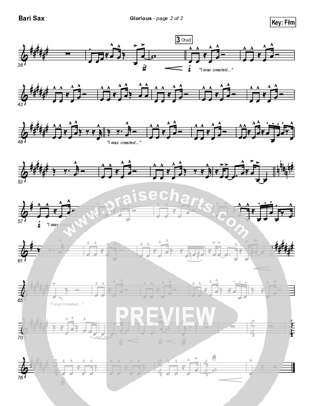 Glorious Bari Sax (Martha Munizzi)