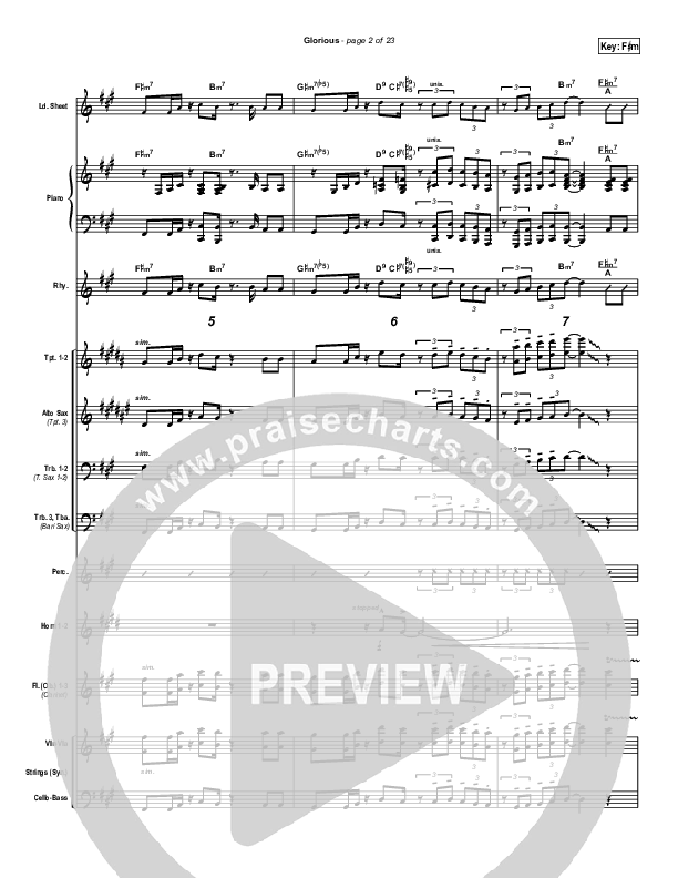 Glorious Conductor's Score (Martha Munizzi)