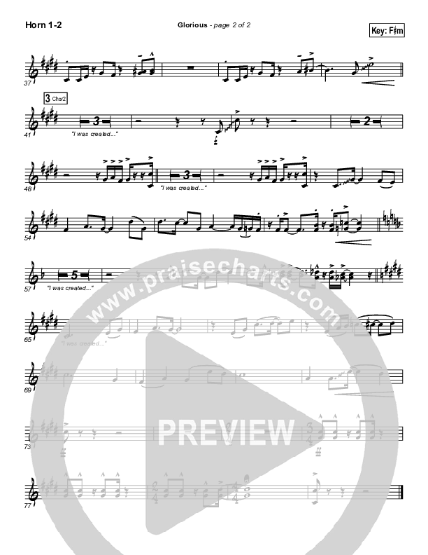 Glorious French Horn 1/2 (Martha Munizzi)