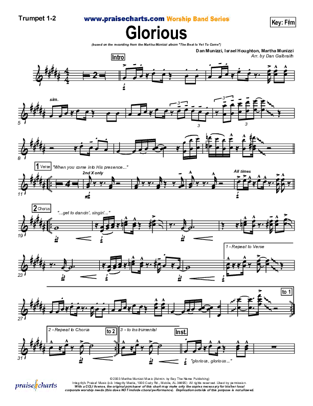 Glorious Trumpet 1,2 (Martha Munizzi)