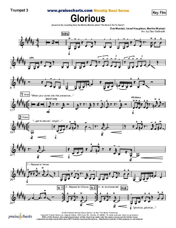 Glorious Trumpet 3 (Martha Munizzi)