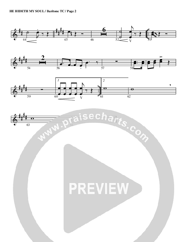 He Hideth My Soul Baritone TC (G3 Worship)