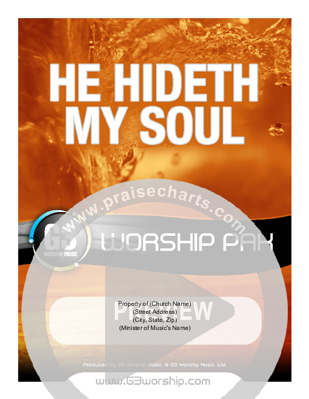 He Hideth My Soul Cover Sheet (G3 Worship)