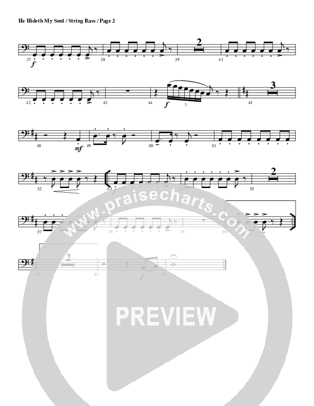 He Hideth My Soul Double Bass (G3 Worship)