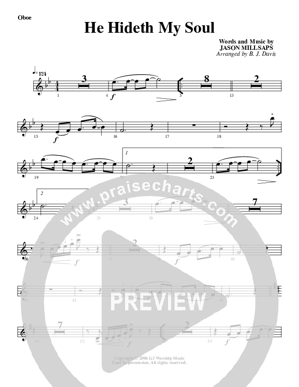 He Hideth My Soul Oboe (G3 Worship)