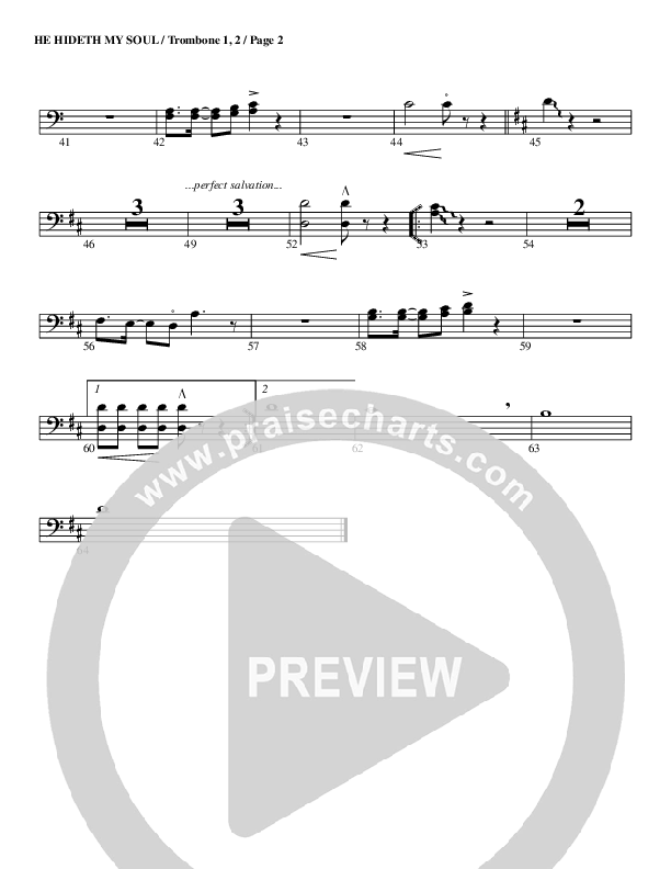 He Hideth My Soul Trombone 1/2 (G3 Worship)