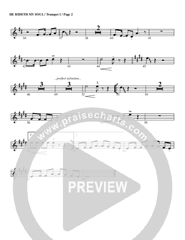 He Hideth My Soul Trumpet 1 (G3 Worship)