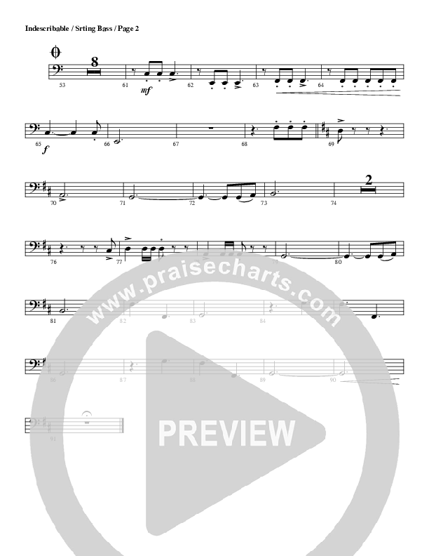 Indescribable Double Bass (G3 Worship)