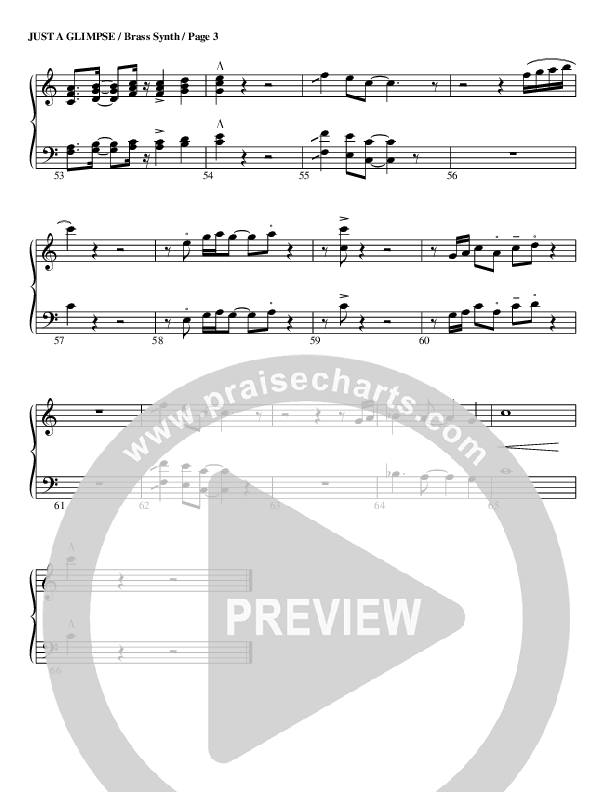 Just A Glimpse Synth Brass (G3 Worship)