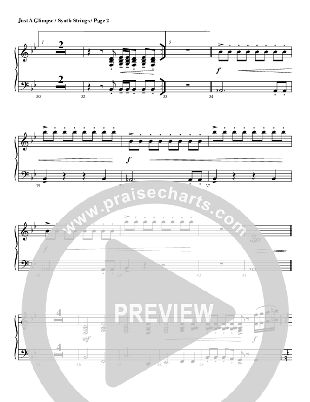 Just A Glimpse Synth Strings (G3 Worship)