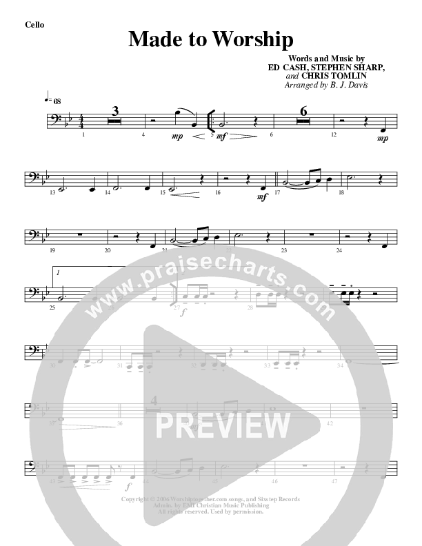Made To Worship Cello (G3 Worship)