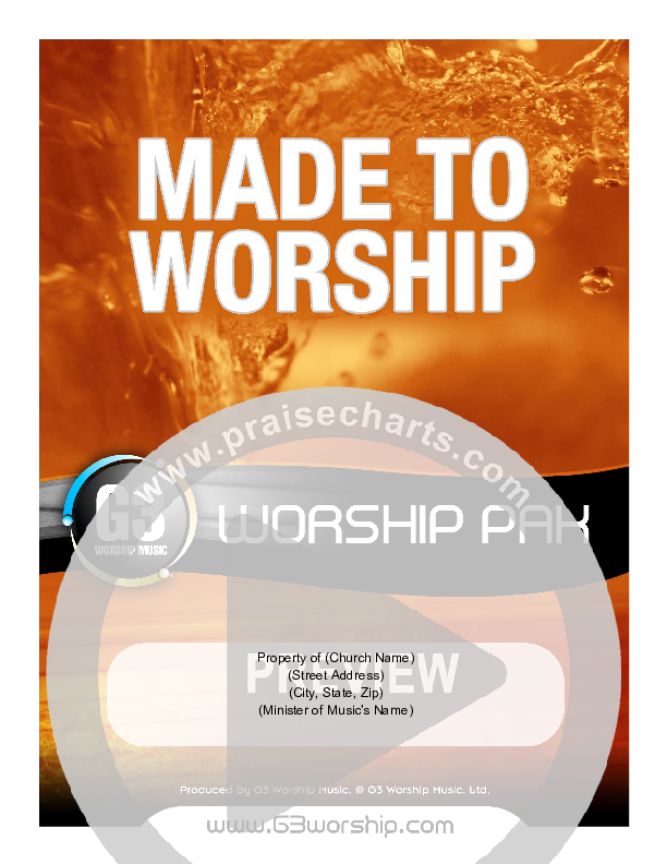 Made To Worship Cover Sheet (G3 Worship)