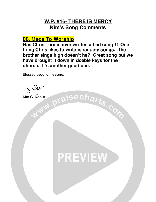 Made To Worship Orchestration (G3 Worship)