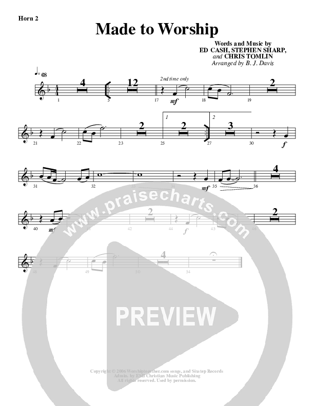 Made To Worship French Horn (G3 Worship)