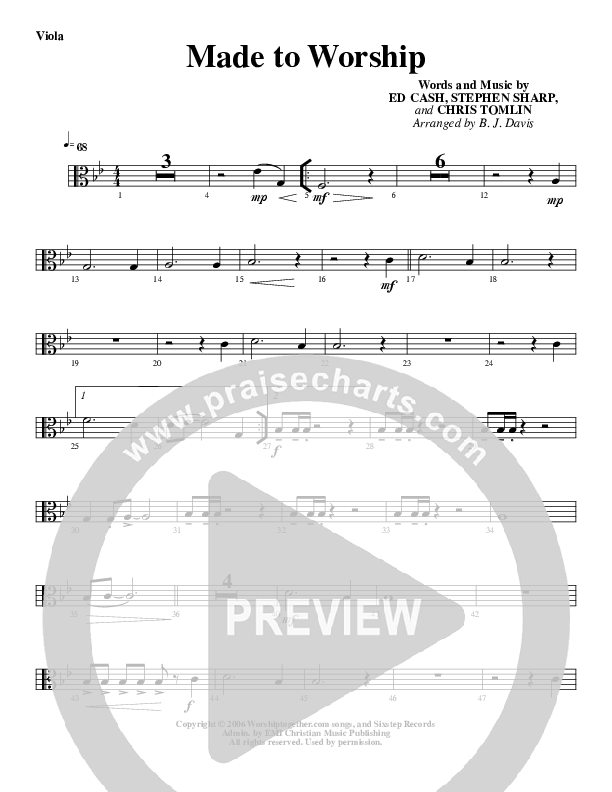 Made To Worship Viola (G3 Worship)