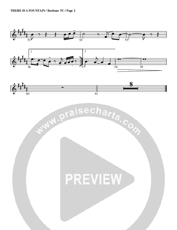 There Is A Fountain Baritone TC (G3 Worship)