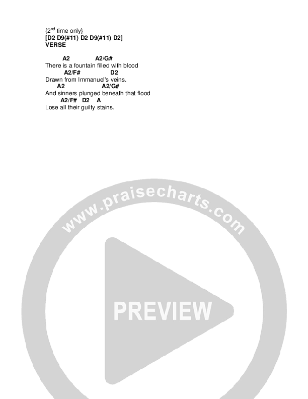 There Is A Fountain Chords & Lyrics (G3 Worship)