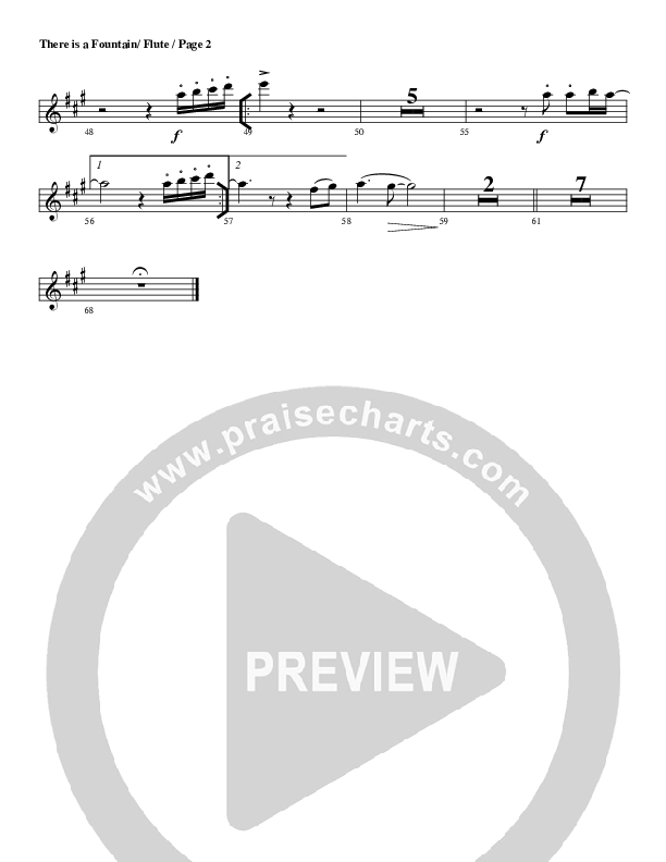 There Is A Fountain Flute (G3 Worship)