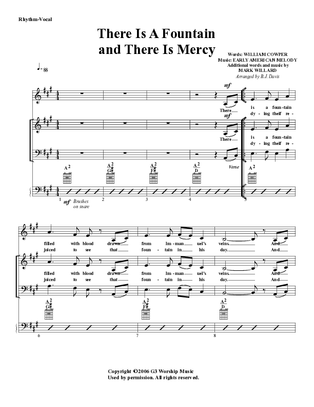 There Is A Fountain Rhythm/Vocal (G3 Worship)