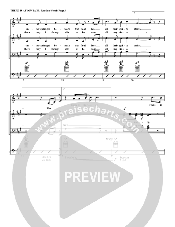 There Is A Fountain Rhythm/Vocal (G3 Worship)