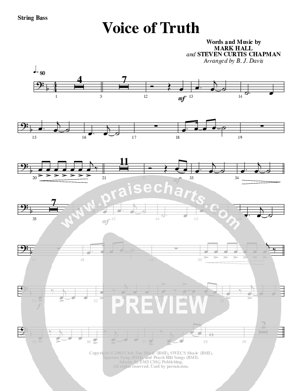 Voice of Truth Double Bass (G3 Worship)