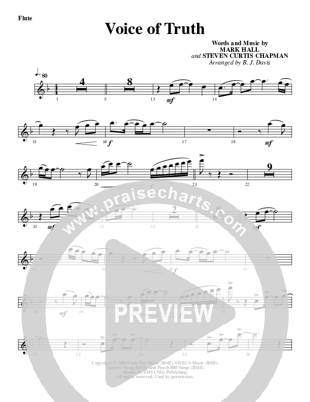 Voice of Truth Flute (G3 Worship)