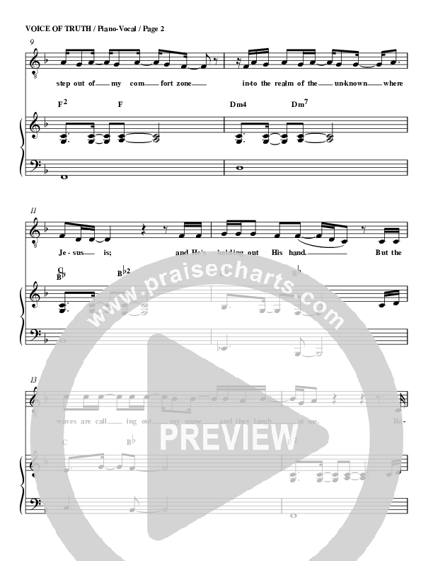 Voice of Truth Piano/Vocal (G3 Worship)