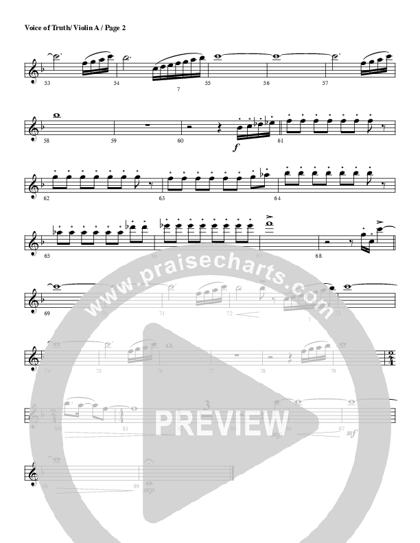 Voice of Truth Violin 1 (G3 Worship)