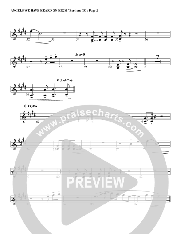 Angels We Have Heard On High Baritone TC (G3 Worship)