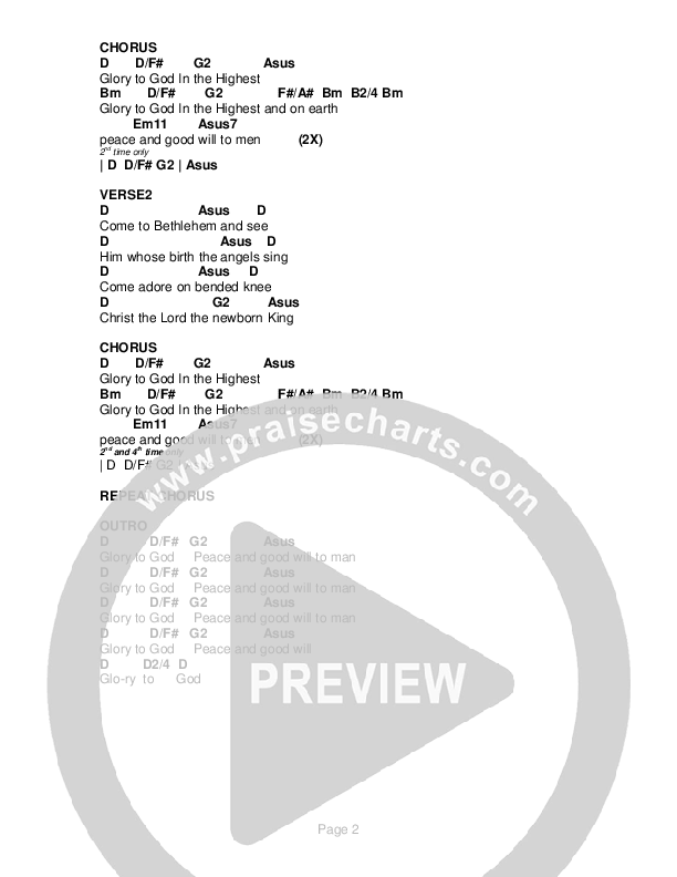 Angels We Have Heard On High Chords & Lyrics (G3 Worship)