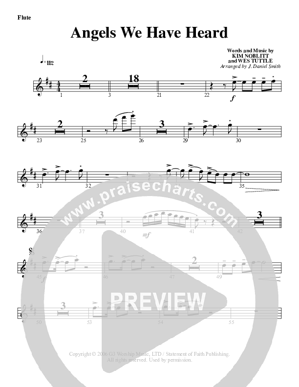 Angels We Have Heard On High Flute (G3 Worship)
