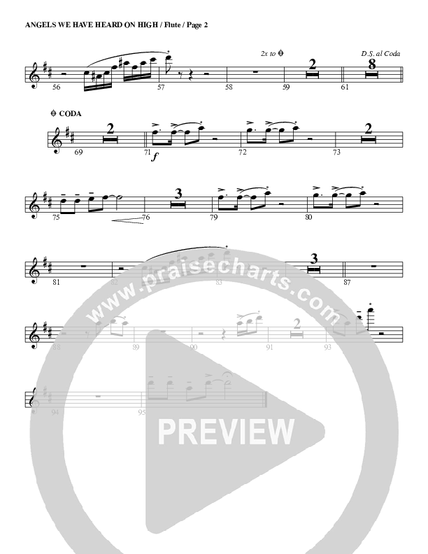 Angels We Have Heard On High Flute (G3 Worship)