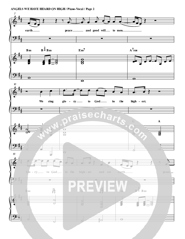 Angels We Have Heard On High Lead & Piano (G3 Worship)