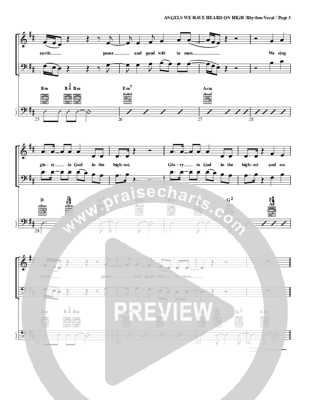 Angels We Have Heard On High Rhythm/Vocal (G3 Worship)