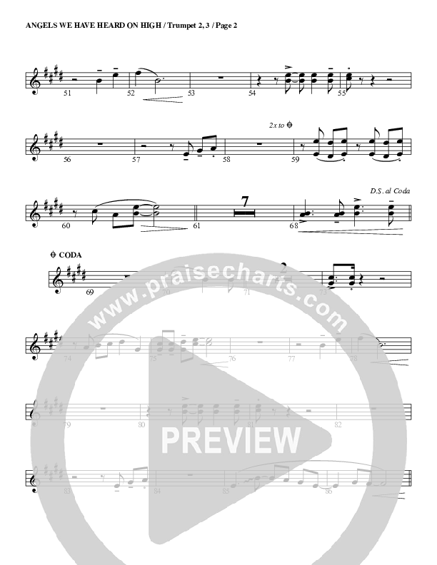 Angels We Have Heard On High Trumpet 2/3 (G3 Worship)