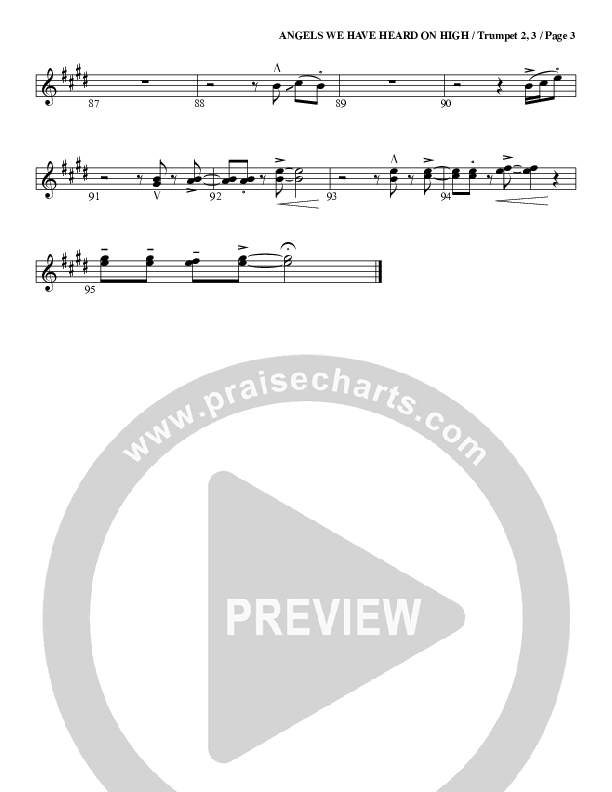 Angels We Have Heard On High Trumpet 2/3 (G3 Worship)