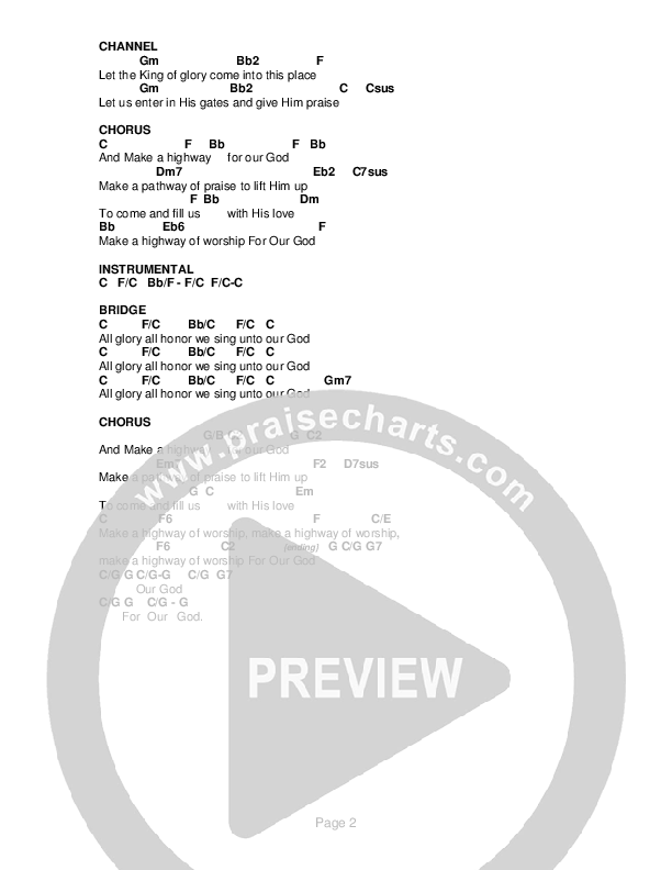 For Our God Chords & Lyrics (G3 Worship)