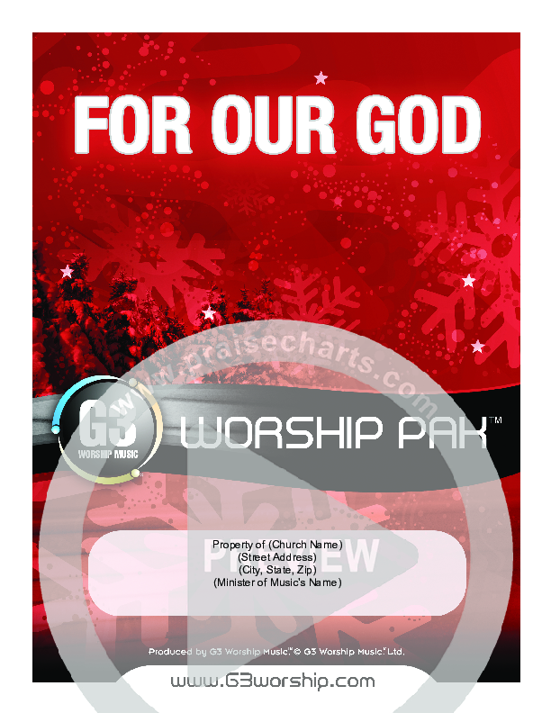 For Our God Cover Sheet (G3 Worship)