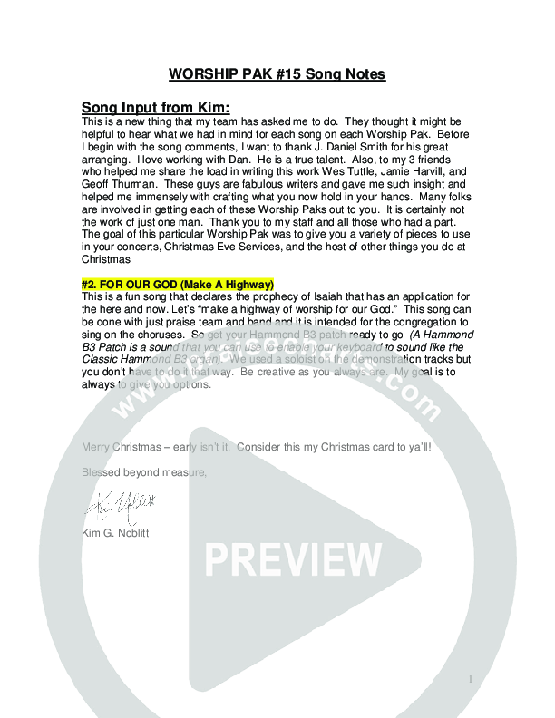 For Our God Orchestration (G3 Worship)