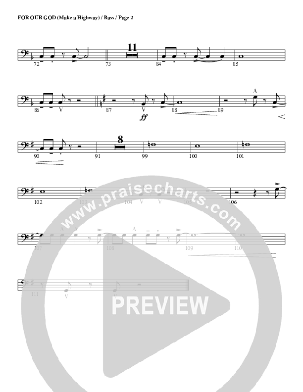 For Our God Double Bass (G3 Worship)