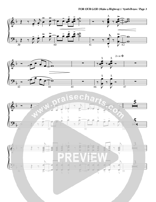 For Our God Synth Brass (G3 Worship)