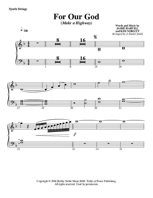 For Our God Synth Strings (G3 Worship)