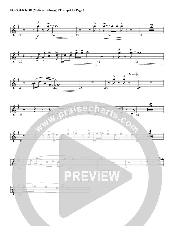 For Our God Trumpet 1 (G3 Worship)